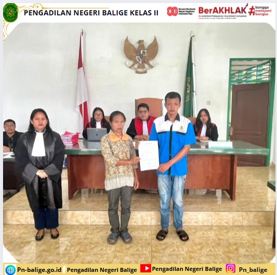 MAJELIS HAKIM PERKARA PIDANA NOMOR 103/PID.B/2025/PN BLG MENJATUHKAN PUTUSAN DENGAN MENERAPKAN KEADILAN RESTORATIF MAJELIS HAKIM PERKARA PIDANA NOMOR 103/PID.B/2025/PN BLG MENJATUHKAN PUTUSAN DENGAN MENERAPKAN KEADILAN RESTORATIF